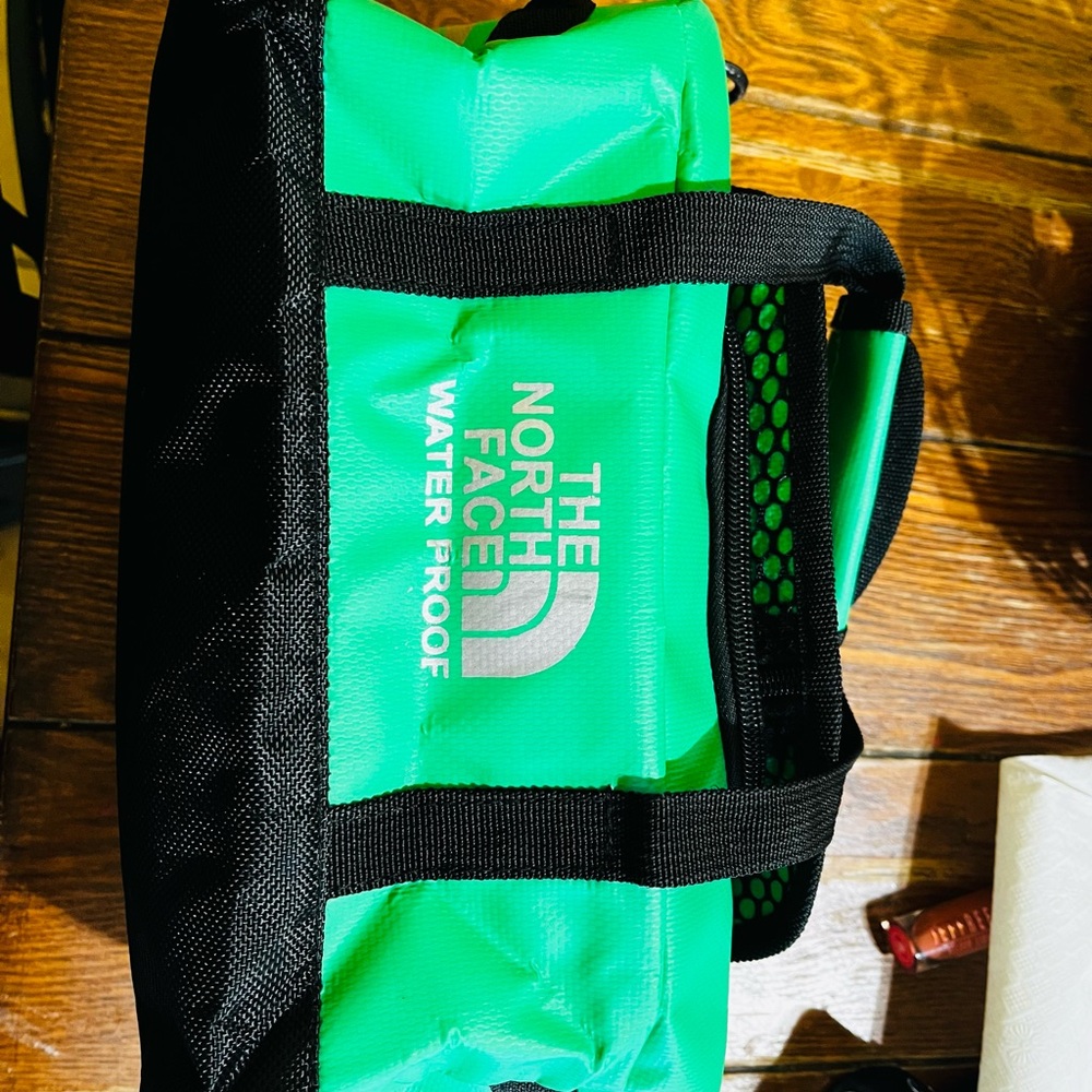 The North Face Green and Black Duffel Bag Durable Outdoor Gear